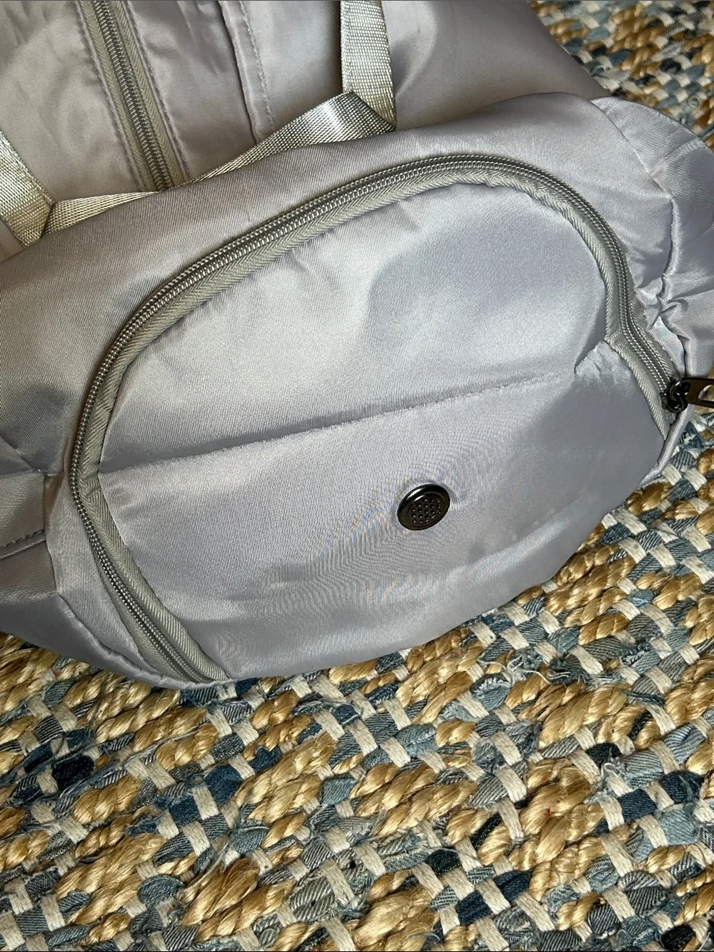 NWT Halara Light Gray Gym Duffel Bag | Travel Weekender Workout Tote
